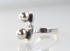 Vintage zilveren ring, Bengt Hallberg, Zweden ‘70