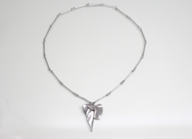 Vintage zilveren ketting Scylla Lapponia 1988
