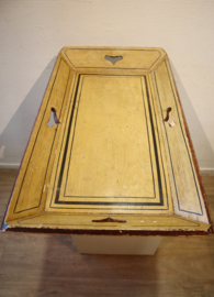 Antiek beschilderd dienblad