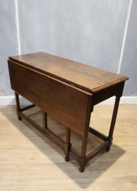Antieke Engelse wandtafel, gateleg
