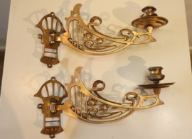 Set Art Nouveau  pianokandelaars
