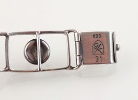 Zilveren armband rozenkwarts Georg Kramer jaren ‘60