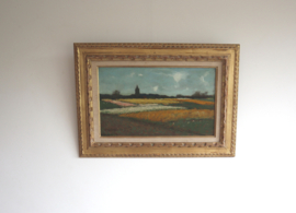 Schilderij bollenvelden Willem Witjens (1884-1962)