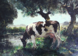 Fedor van Kregten (1871-1937), grazende koe