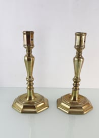 Set Louis Quinze kandelaars 18e eeuw