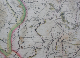 Antieke kaart Brabant Hondius 1633