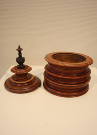 Antieke Hollands houten tabakspot