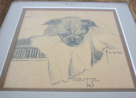 Tekening van een boxer, Jan Schonk (1889-1976)