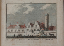 Antieke gravure Alkmaar 1726