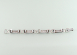 Vintage zilveren armband carneool Franz Scheurle