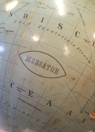Vintage Globe Mercator, ca. 1950
