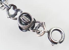 Vintage zilveren armband roosjes, Theodor Klotz, Teka ‘70