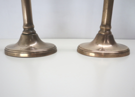 Set koperen Empire kandelaars