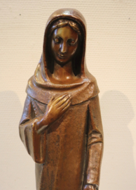 Bronzen Mariabeeld