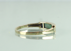 Gouden ring met jade