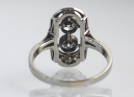 Antieke Art Deco gouden ring met diamanten