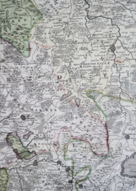 Antieke landkaart Brabant Johan Baptist Homann 1720