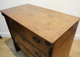 Antieke Hollandse Empire ladenkast