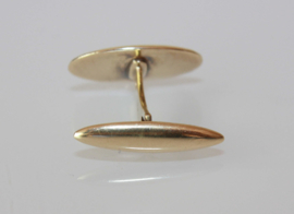 Vintage 14 karaat gouden ovale manchetknopen