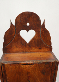 Antieke houten schooltas
