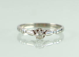 Antieke gouden ring old mine diamant Art Deco
