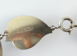 Zilveren armband blaadjes, Hans Myhre, ca. 1950