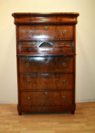 Antieke Hollandse chiffonière met secretaire
