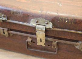 Vintage metalen reiskoffer Hagemeijer