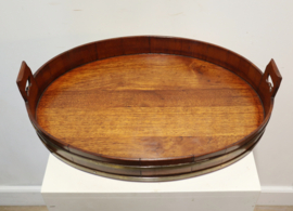 Antiek gekuipt dienblad