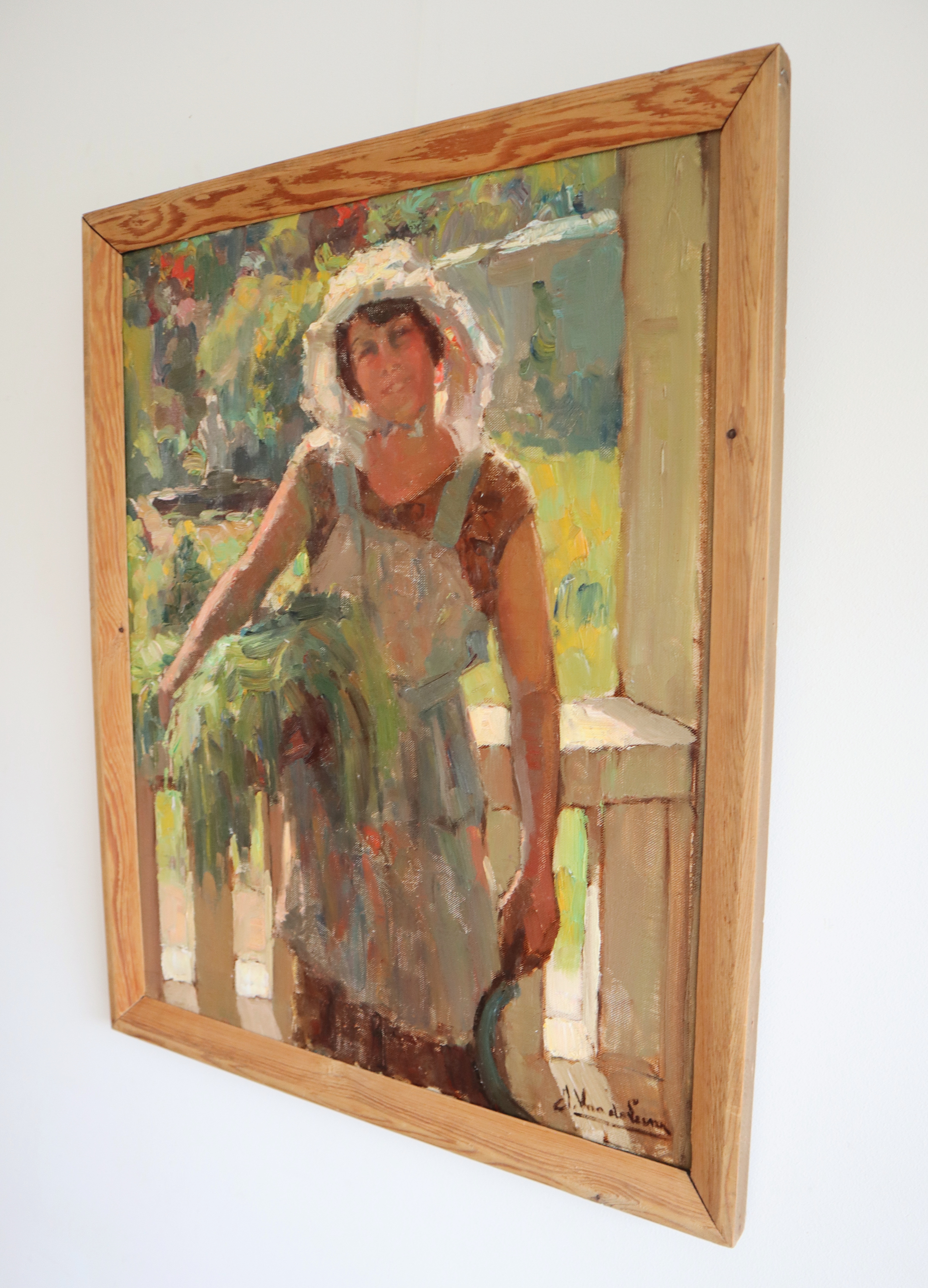 Schilderij Jules van de Leene (1887-1962).