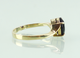 Vintage gouden ring met amethist