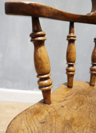 Antieke Engelse captainchair, 19e eeuw
