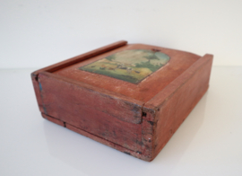 Antieke Hollandse schooltas, 19e eeuw
