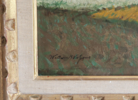 Schilderij bollenvelden Willem Witjens (1884-1962)