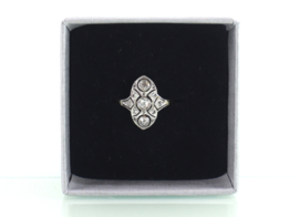 Antieke goud platina Art Deco ring diamant