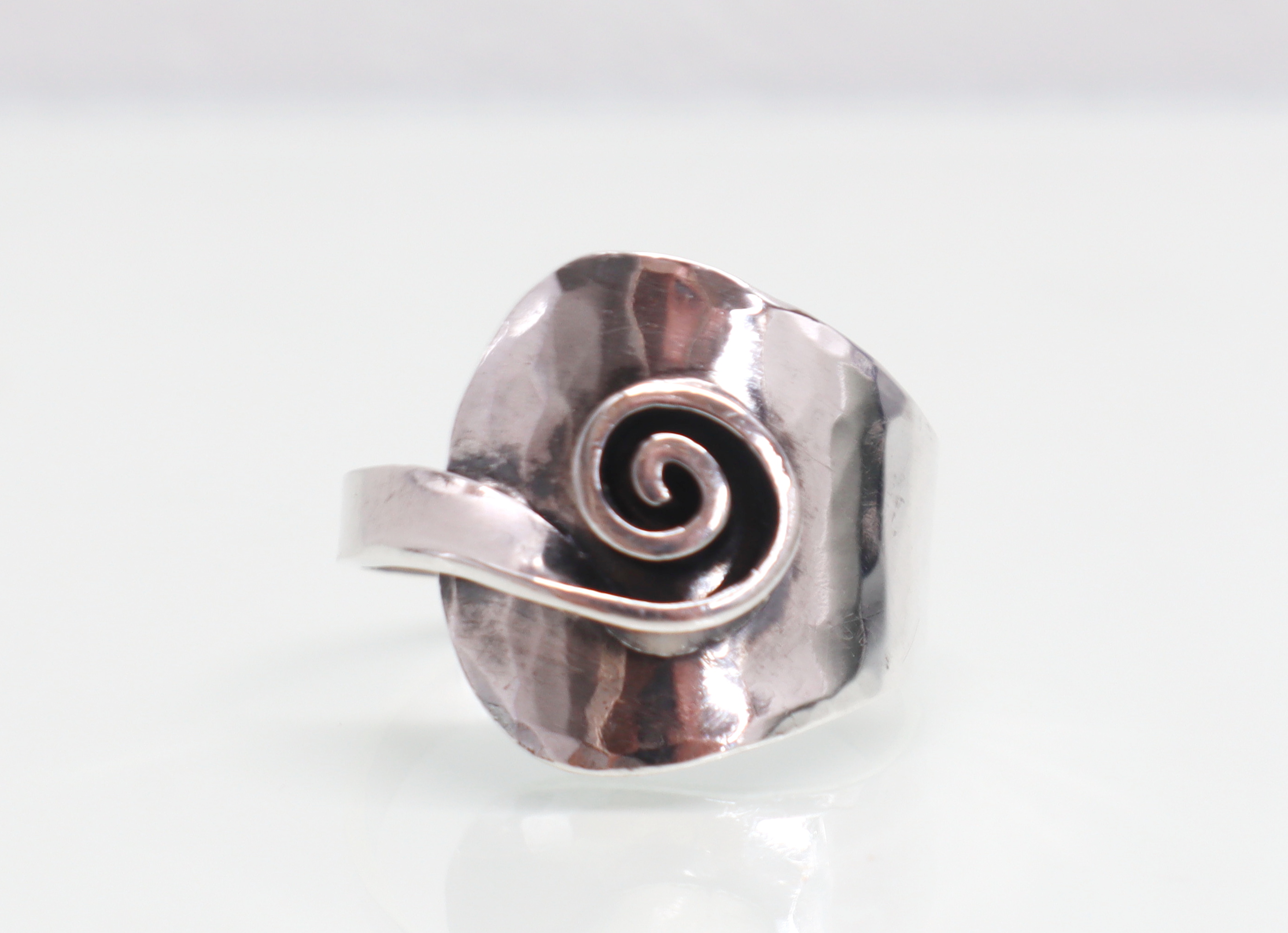 Vintage modernistische zilveren ring jaren ‘30