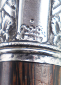 Antieke wandelstok zilveren knop R.F.S&Co