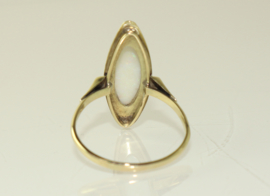 Vintage gouden ring met opaal, jaren '60/'70