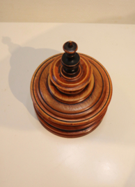 Antieke Hollands houten tabakspot