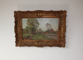 Boerderij in polderlandschap Gerard Altmann (1877-1940)