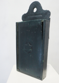 Antieke houten schooltas