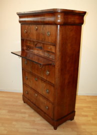 Antieke Hollandse chiffonière met secretaire