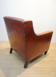 Lederen clubfauteuil