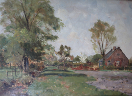 Boerderij in polderlandschap Gerard Altmann (1877-1940)