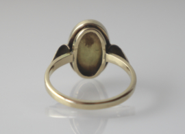 Vintage gouden ring met uitzonderlijk mooie opaal