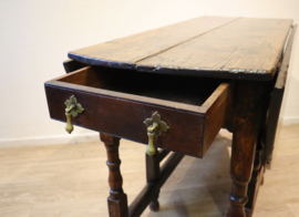 Antieke Engelse gateleg tafel ca 1700