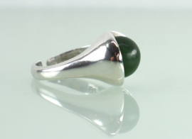 Vintage zilveren ring jade Franz Scheurle