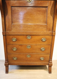 Antieke Hollandse secretaire à abbatant