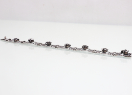 Zilveren armband met hangertje rozen Theodor Klotz (Teka) jaren ‘70