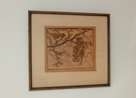 Houtdruk vogels Louis Haver (1906-1966)